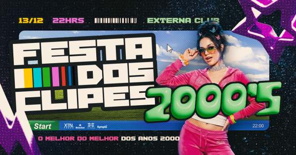Imagem do evento FESTA DOS CLIPES - O MELHOR DO MELHOR DOS ANOS 2000