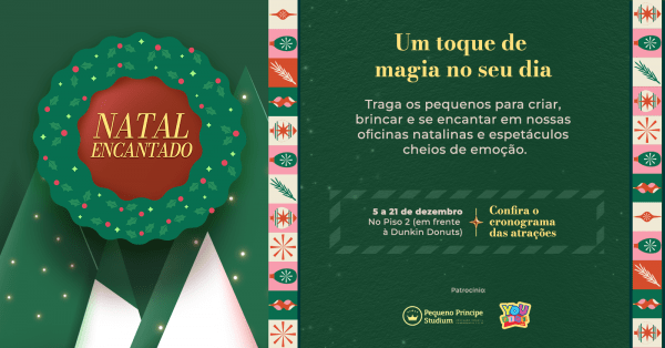 Imagem do evento Natal Encantado Goiânia Shopping (Oficinas e Recreações)