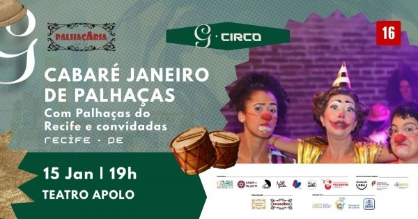 Imagem do evento CABARÉ JANEIRO DE PALHAÇAS