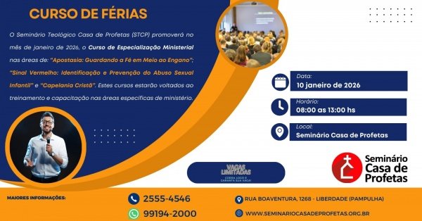 Imagem do evento Curso de Especialização Ministerial