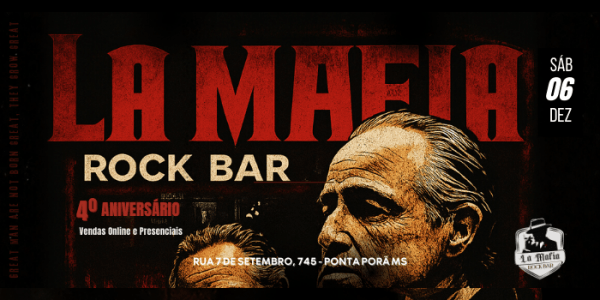 Imagem do evento 4º Aniversário La Mafia Rock Bar