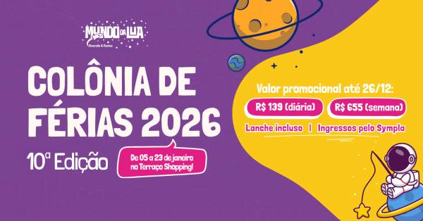 Imagem do evento COLÔNIA DE FÉRIAS - MUNDO DA LUA