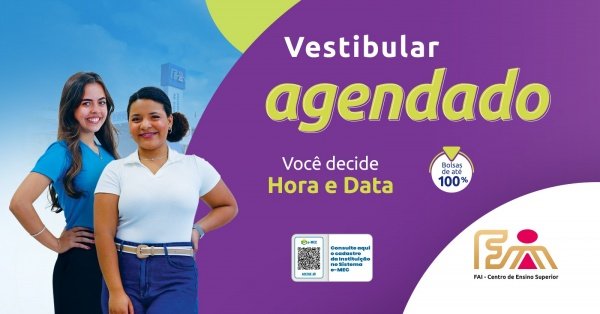 Imagem do evento Vestibular Agendado 2026 - FAI