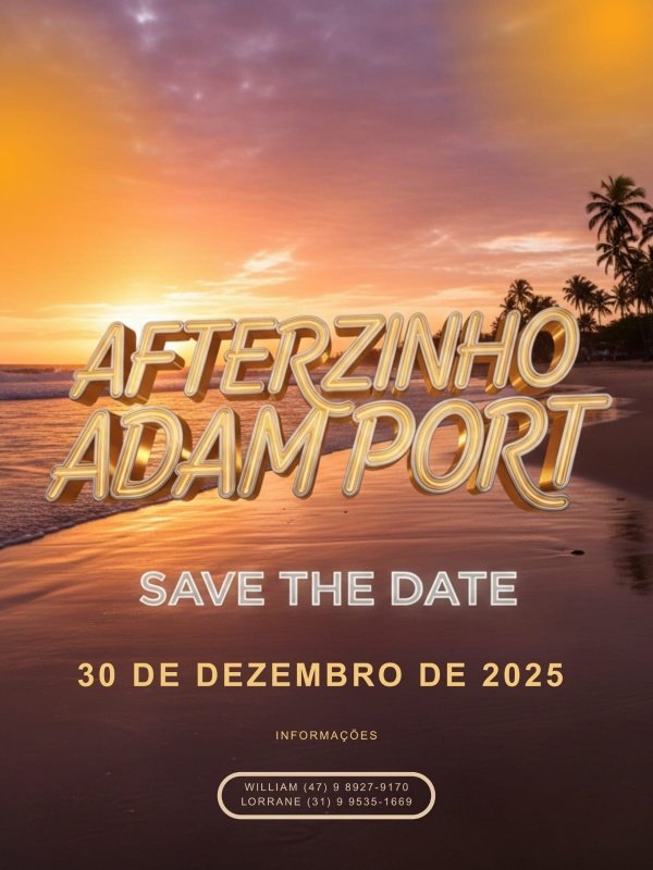 Imagem do evento Afterzinho adam port