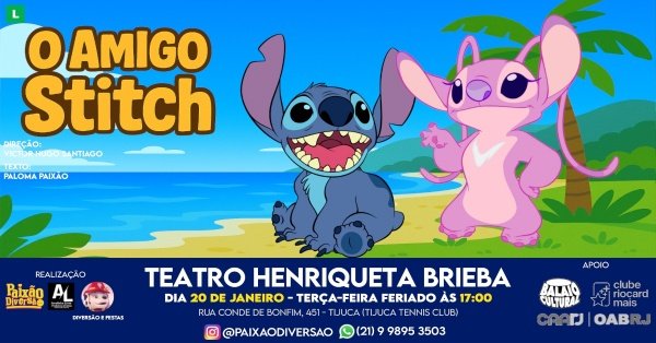 Imagem do evento O Amigo Stitch / Tijuca