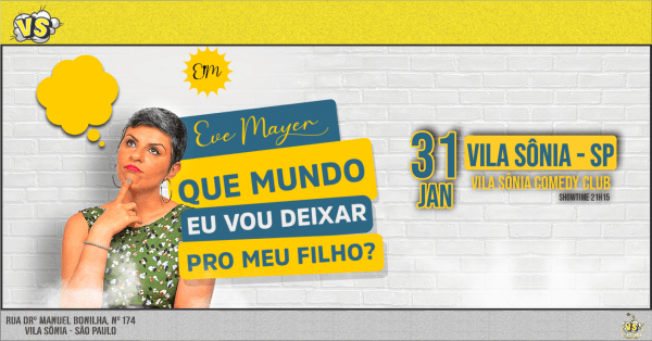 Imagem do evento EVE MAYER - QUE MUNDO EU VOU DEIXAR PRO MEU FILHO?