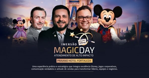 Imagem do evento IMERSÃO MAGICDAY - Um Case Disney! Atendimento de Alto Impacto.