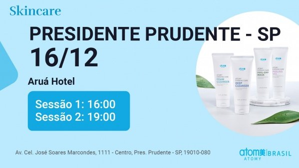 Imagem do evento Skincare com produtos Coreanos - Presidente Prudente / SP