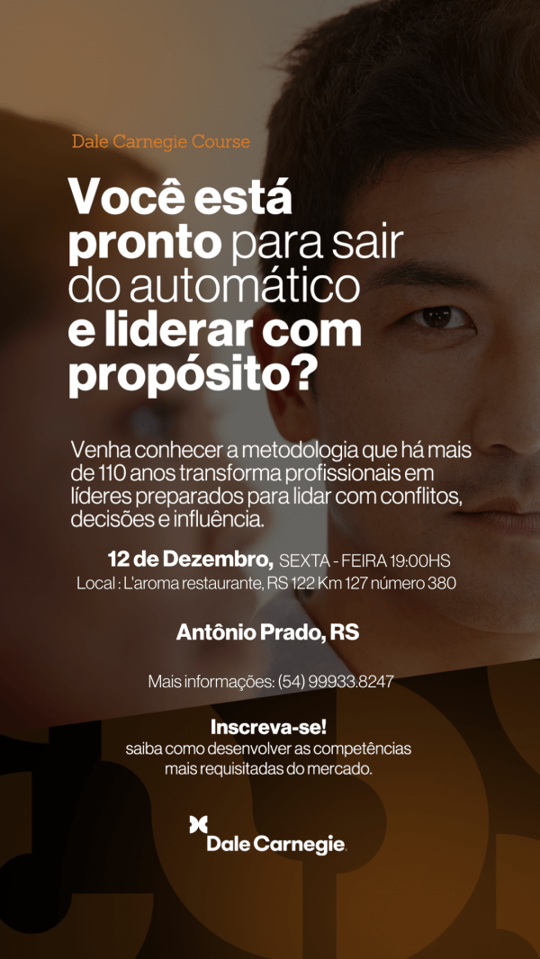 Imagem do evento Você está pronto para sair do automático e liderar com propósito?