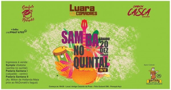 Imagem do evento Samba no quintal