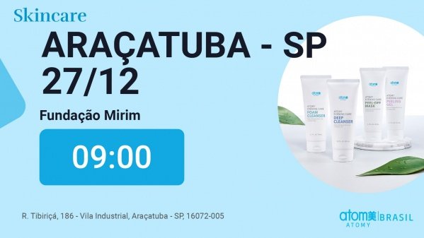 Imagem do evento Skincare com produtos Coreanos - Araçatuba / SP