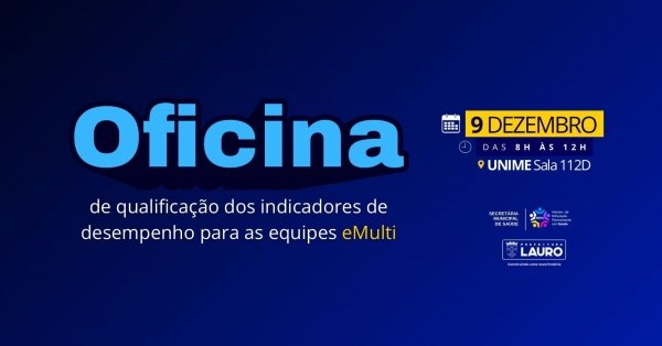 Imagem do evento Oficina de qualificação dos indicadores de desempenho para equipes eMulti