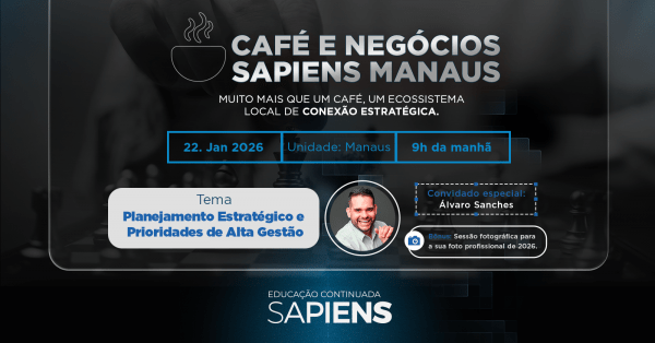 Imagem do evento 1° Café & Negócios 2026: Planejamento Estratégico e Prioridades de Alta Gestão.