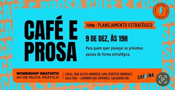 Imagem do evento Café e Prosa de Planejamento Estratégico