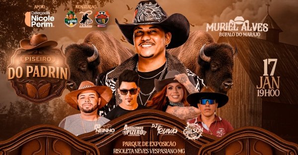 Imagem do evento Piseiro do Padrin - Muriel Alves Búfalo do Marajó