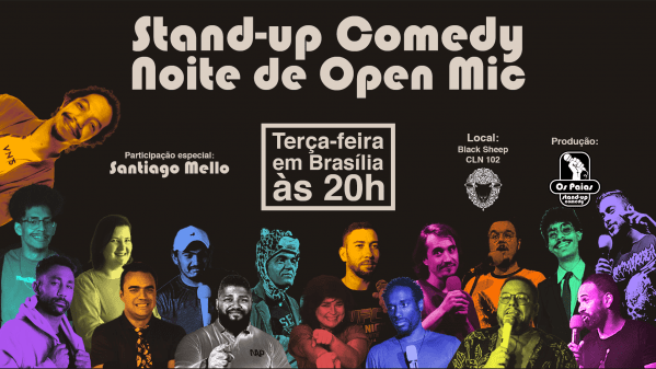 Imagem do evento BLACK SHEEP COMEDY NIGHT: NOITE STAND UP Santiago Mello + 10 Comediantes e Microfone Aberto