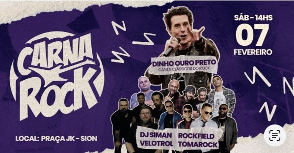Imagem do evento 07/02 - CARNA ROCK - DINHO OURO PRETO