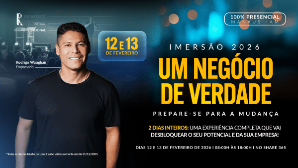 Imagem do evento Imersão Um Negócio de Verdade com Rodrigo Waughan
