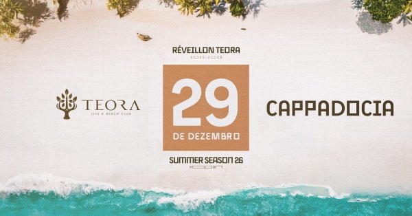 Imagem do evento CAPPADOCIA @ TEORA ~ Seg 29.12