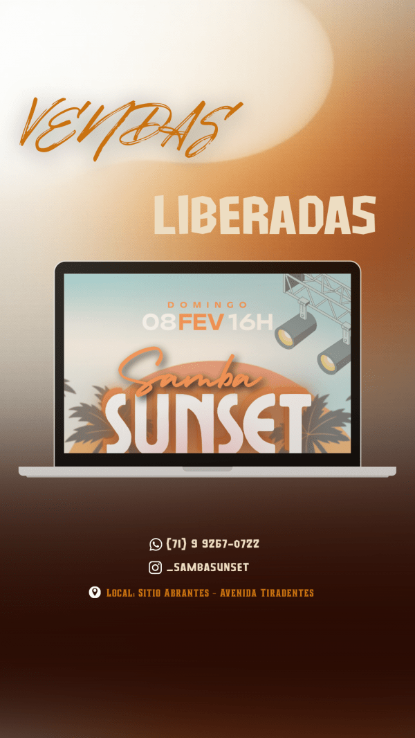 Imagem do evento Samba Sunset