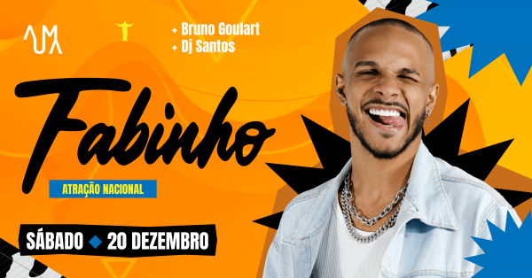 Imagem do evento F A B I N H O • no Auma Bar  20 de dezembro de 2025 • Sábado