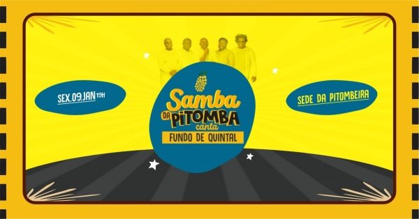 Imagem do evento Samba da Pitomba -  09 de Janeiro