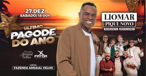 Imagem do evento ÚLTIMO PAGODE DO ANO - LIOMAR em Sabará