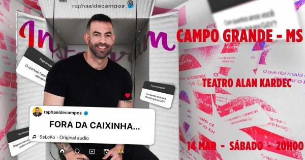 Imagem do evento Raphael de Campos em Fora Da Caixinha -  Campo Grande 