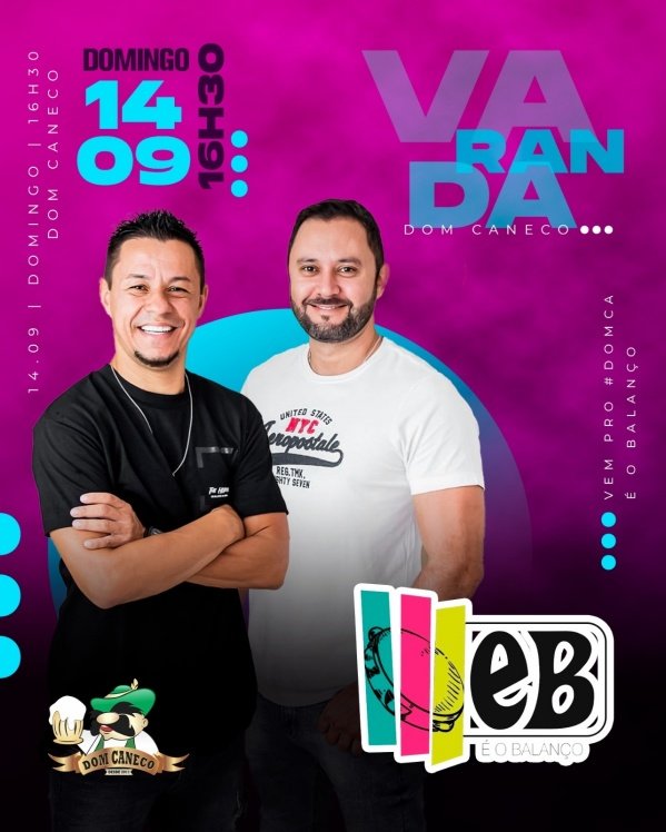 Imagem do evento É O BALANÇO NA VARANDA DO DOMCA