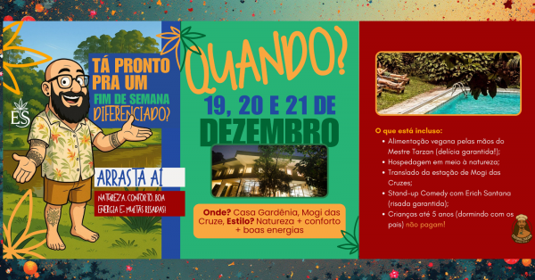 Imagem do evento Fim de Semana Roots Casa Gardenia - Mogi das Cruzes - SP