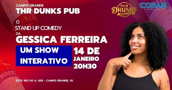 Imagem do evento Géssica Ferreira- Um Show Interativo- Comédia Verão 2026- Campo Grande