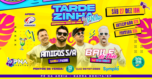Imagem do evento TARDEZINHA PNA - ESPECIAL FIM DE ANO