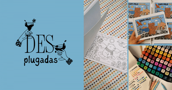Imagem do evento Livro de Colorir + Happy Hour | Des.plugadas #13