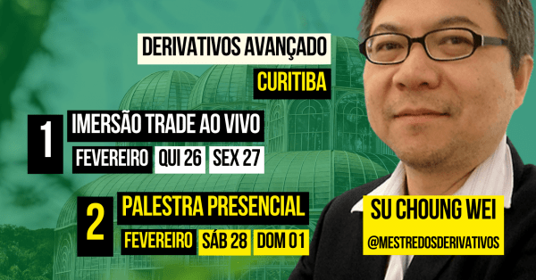 Imagem do evento [Curitiba] Imersão TRADE ao Vivo e Palestra Presencial FEVEREIRO 2026 Mestre dos Derivativos