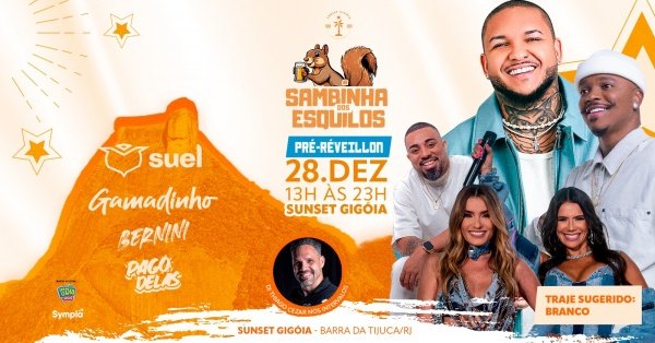 Imagem do evento SAMBINHA DOS ESQUILOS :: PRÉ-RÉVEILLON