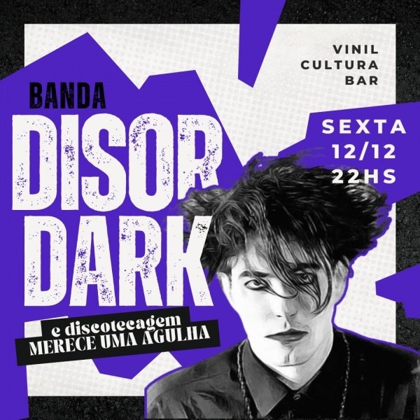 Imagem do evento Friday Im in love - Disordark no Vinil