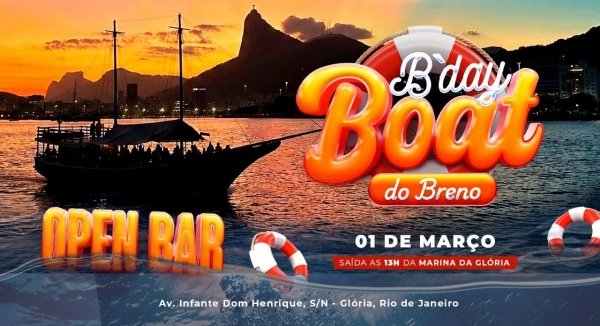 Imagem do evento B-Day Boat - Open Bar