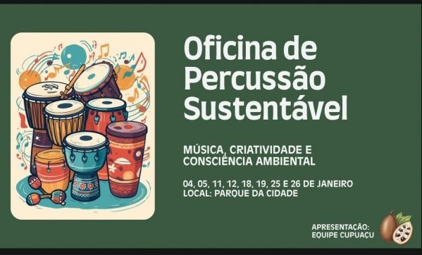 Imagem do evento Oficina de Percussão Sustentável