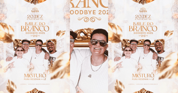 Imagem do evento Goodbye 2025 - Baile do Branco - Misturô ( Pura Resenha + Lê )