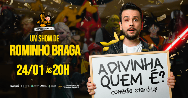 Imagem do evento Rominho Braga em Advinha quem é - Comédia Standup | 24/Jan 20h
