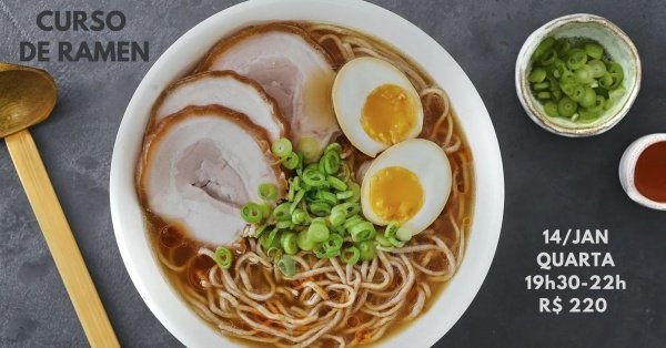 Imagem do evento Curso de Ramen - 14/janeiro