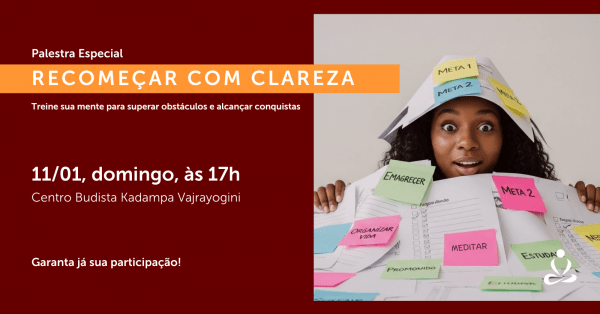 Imagem do evento PALESTRA ESPECIAL: Recomeçar com Clareza