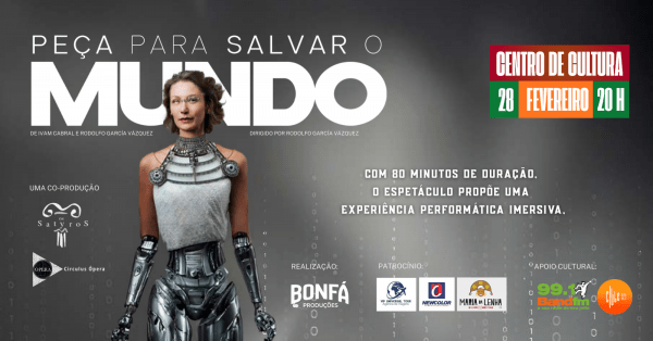 Imagem do evento PEÇA PARA SALVAR O MUNDO - SÁBADO 28FEV2026