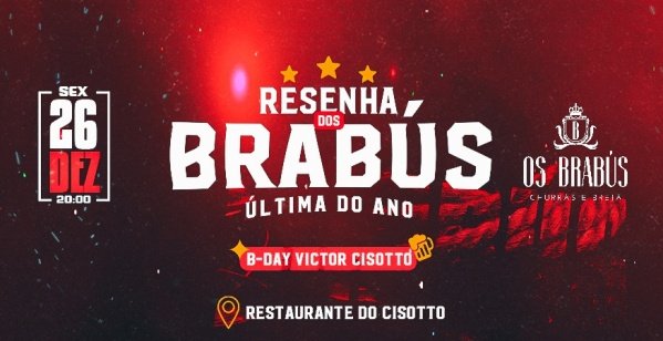 Imagem do evento ULTIMA RESENHA DO ANO