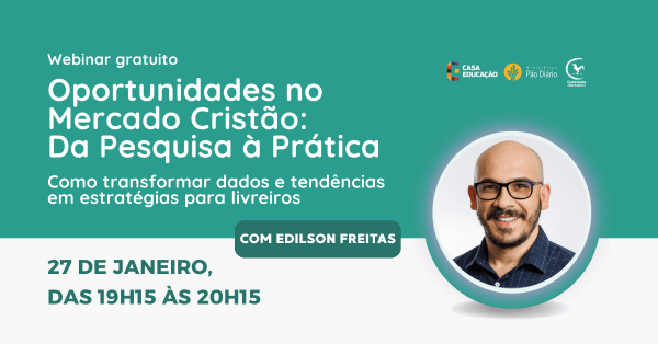 Imagem do evento Webinar gratuito: Oportunidades no Mercado Cristão - Da Pesquisa à Prática