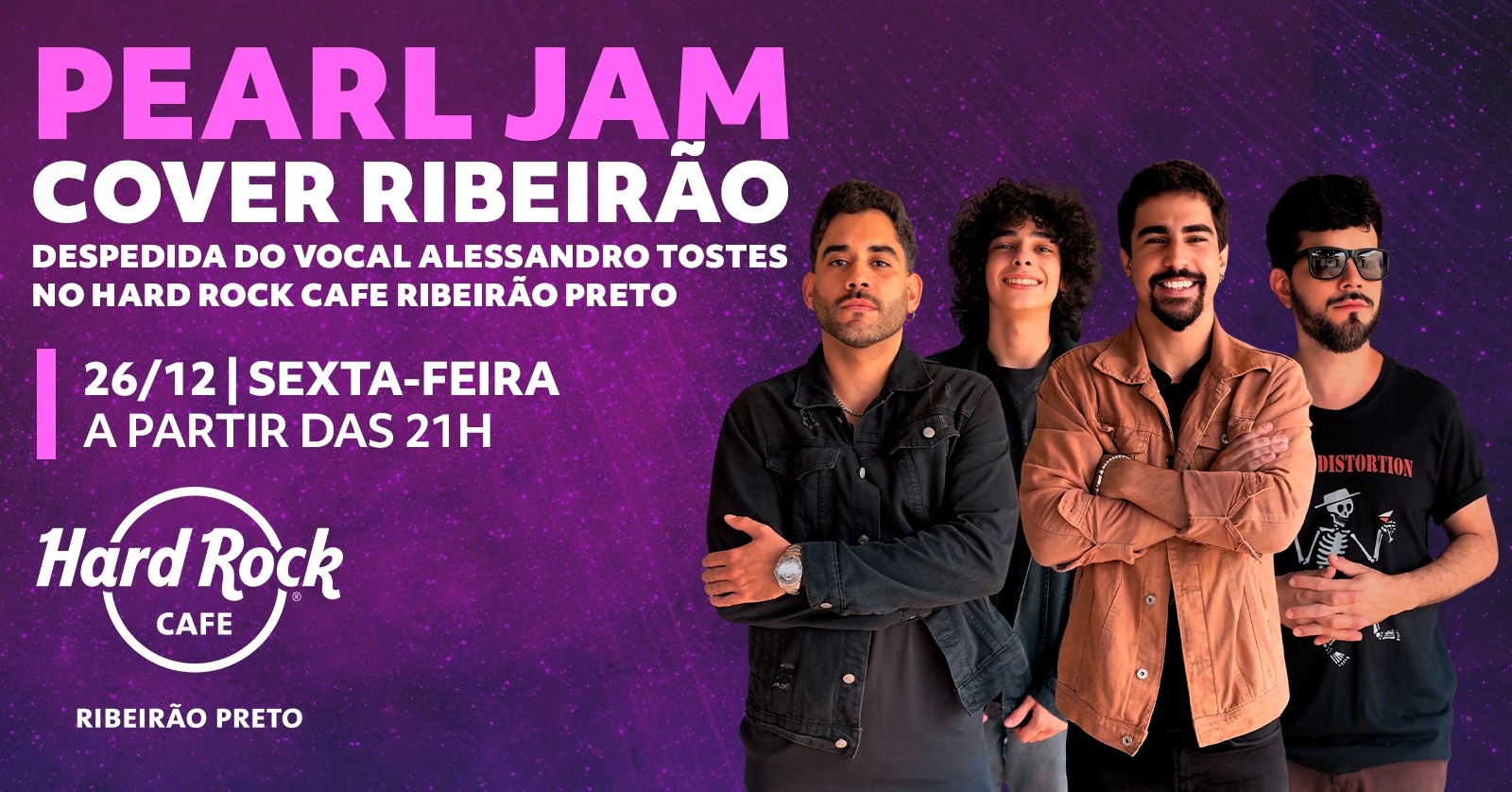 Pearl Jam Cover Ribeirão no Hard Rock Cafe em Ribeirão Preto/SP