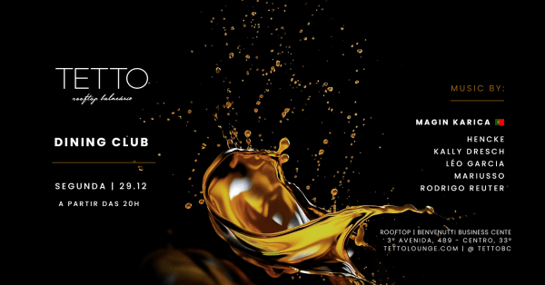 Imagem do evento DINING CLUB - TETTO BC ROOFTOP IMERSIVO