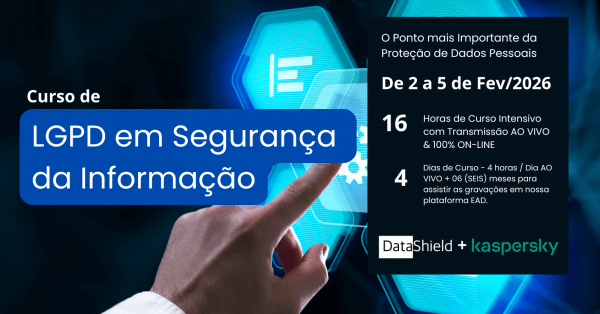 Imagem do evento DATASHIELD e KASPERSKY: Curso de LGPD em Segurança da Informação
