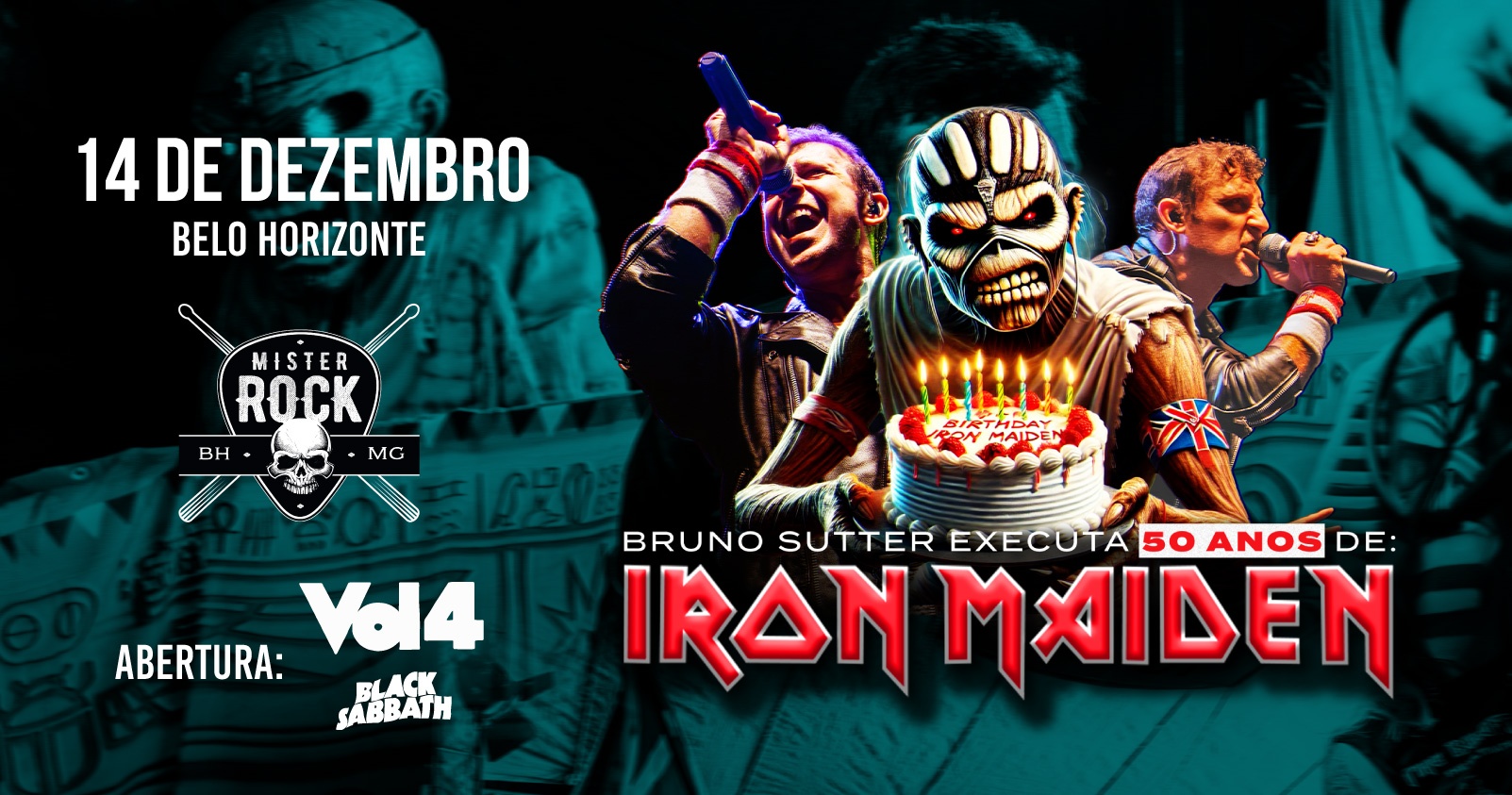 14/12 - Bruno Sutter executa 50 anos de iron Maiden - Abertura Vol IV (Black Sabbath)