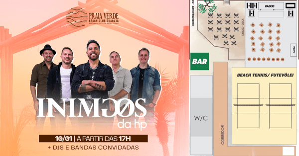 Imagem do evento Praia Verde Sunset Inimigos da HP 